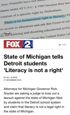 clarawebbwillcutoffyourhead:  this is the same state that acts like potable water isn’t a human right and sent a trafficked 15 yr old girl to prison for 9 years so i’m not even surprised tbh   http://www.fox2detroit.com/news/local-news/218953461-story