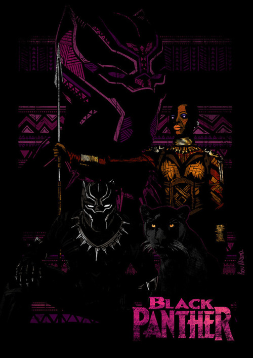 A Black Panther poster illustration I did. I really enjoyed working on this one, I had an initial id
