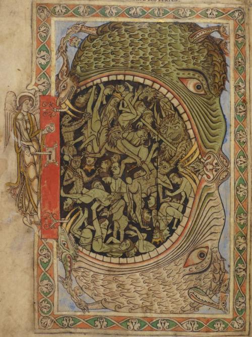 demonagerie: British Library, MS Cotton Nero C IV, detail of f. 39r. ‘Winchester Psalter&rsquo