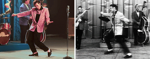 ireneae:  Elvis (2022) vs. Elvis PresleyStage Show - Shake, Rattle & Roll (1956)Tupelo’s Own Concert (1956)Live Concert (1957)Milton Berle Show - Hound Dog (1956) (part 1)