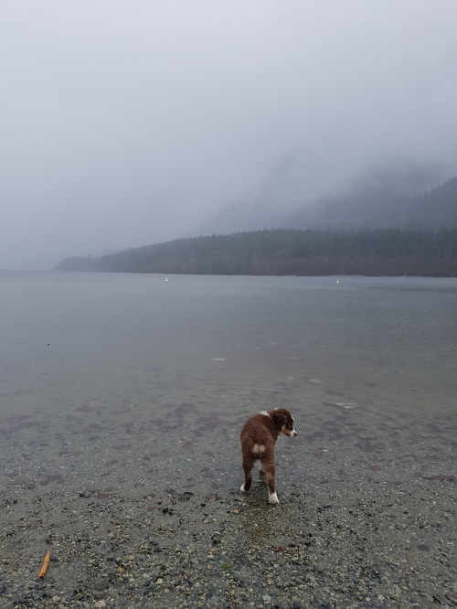 It was pouring, but very peaceful.