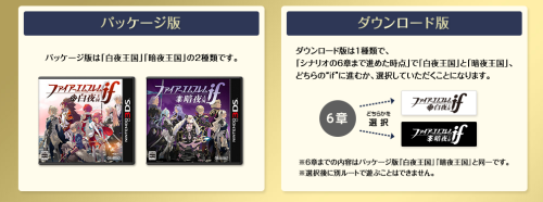 shadowofchaos725:Fire Emblem if: Midnight Sun and Fire Emblem if: Dark NightTwo different versions for physical copies.On the Downloadable version you choose which path you take after Chapter 6 since both versions’ chapters up until then are the same.