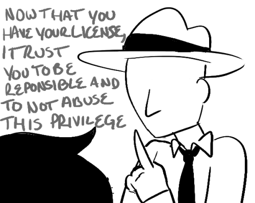 ask-crockercutie:  How did he even get here before me with out the car?