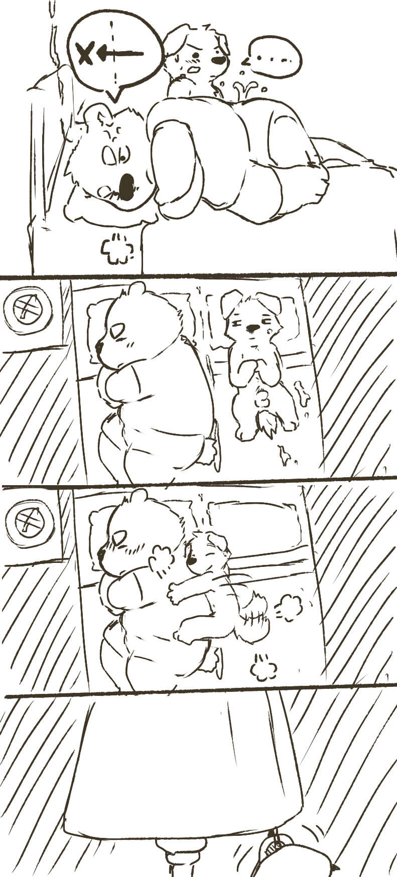 polarbeartw:  不准超線!!you can’t cross the border!!!!