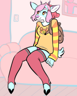 sloppydraws:    peura has The Worst fashion sense. its atrocious.  this is her “i dunno what goes well together i just think its cute and i like cute things” phase [PATREON] [TWITTER] [FURAFFINITY]  I think you mean literally the best she’s an