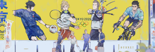FFXV at Tokyo Olympics (from FFXV Fanbook &gt;Journey&lt;)still another year till 2020, but I though