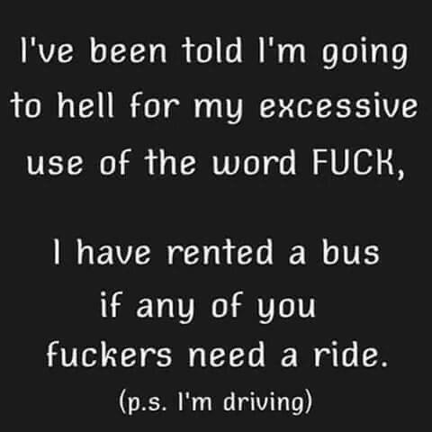 duckie325:Any of you fuckers want a ride?! LOL 😂😂 I CALL SHOTGUN! ! !