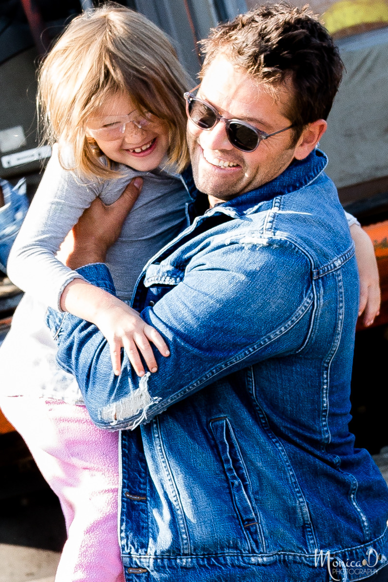 Monica D Photography — Misha Collins and daughter, Maison, after sending...
