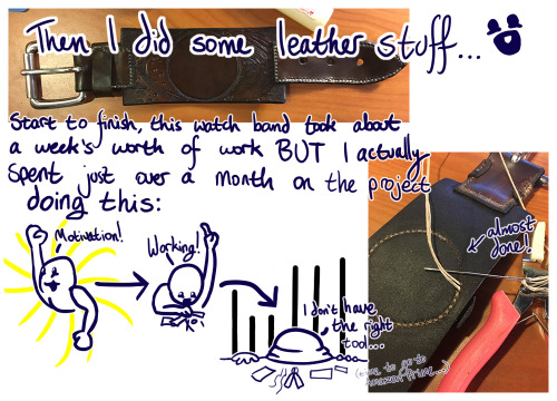 Woo I Finally Finished My First Official Leather Project!  I Apologize For The Hastily-thrown-together