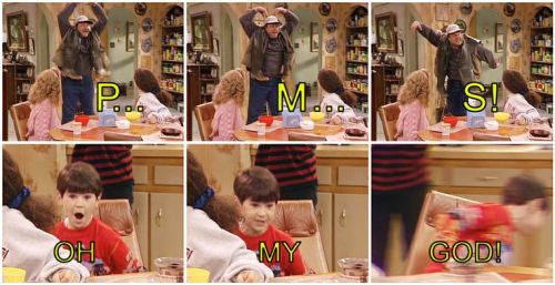talkingtvwithtiffany:  Roseanne is like my ALL TIME favorite show.  I just finished watching “PMS I Love You” from Season 3.  I put these together. Oh the joys of PMS.  Really makes being a woman fun.  Not.  LOL.
