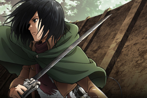 snknews: Official Art Collection: Funimation Shiganshina Trio & Emblem Desktop/Mobile Wallpapers Funimation has released numerous wallpapers for computer desktop and mobile, featuring Eren, Mikasa, Armin and the emblems for the Survey Corps, Garrison,