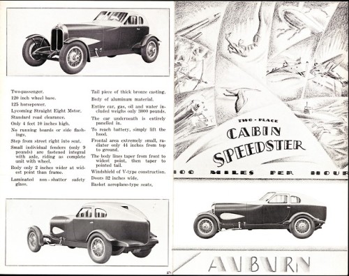 Auburn 1929 brochure excerpts