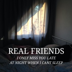 thewxnderyears:  REAL FRIENDS // COVER YOU UP 