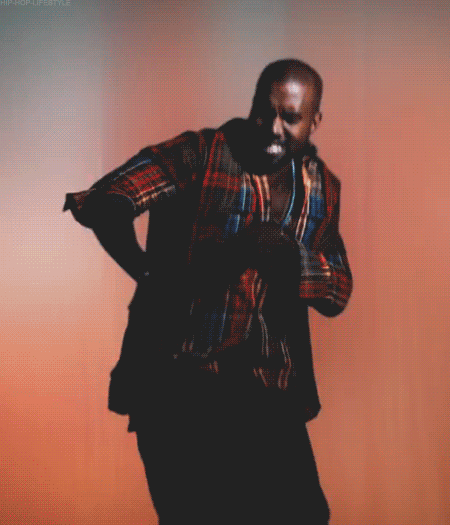 hip-hop-lifestyle:  Kanye hittin’ that gangsta lean. 