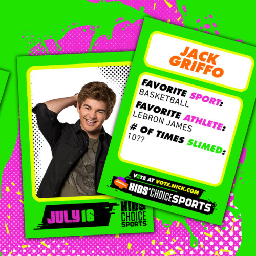Don’t miss the most slime-tastic sports event of the year: Kids’ Choice Sports airs tonight at 8pm/7