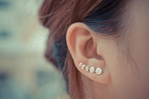 Moon Phase Earrings //arajera