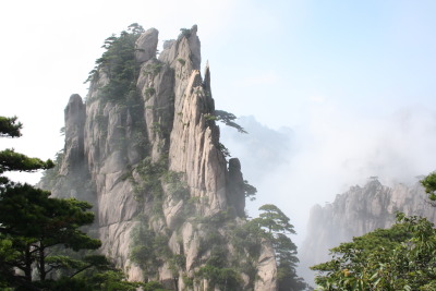 Granite peak. Huangshan, China. A photograph, really!