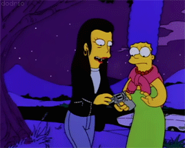 cartoon:  Ruth/Marge, Eloped!Lesbians --- The Simpsons AU (insp)I always knew someday