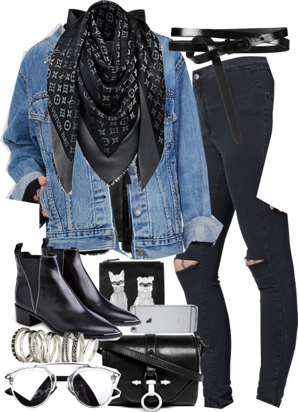 Untitled #3297 by amylal featuring mirrored lens sunglasses
American Vintage jacket, 95 AUD / Helmut Lang black vest, 2 230 AUD / Topshop ripped skinny jeans, 99 AUD / Acne Studios black boots, 270 AUD / Givenchy black leather purse, 1 725 AUD /...