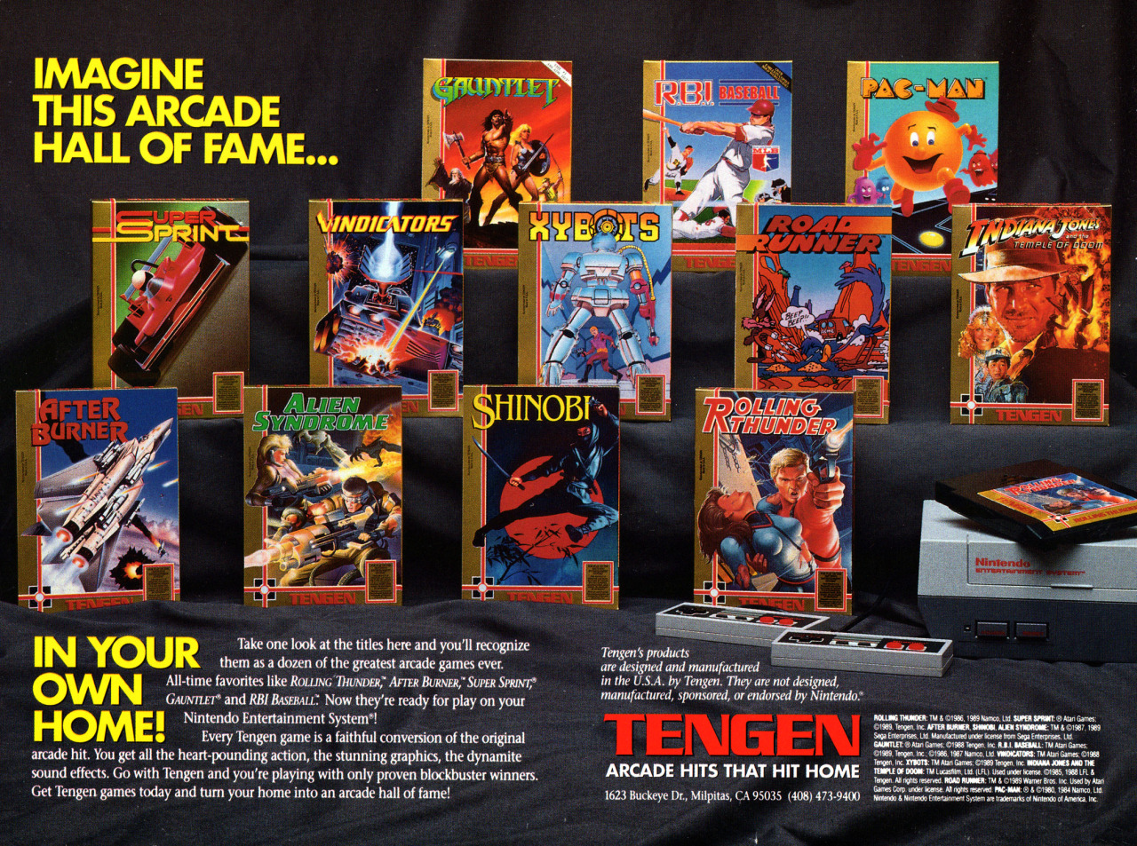 enhed Hvile Berri Old Game Mags - Look at all those Tengen, unlicensed games for the...