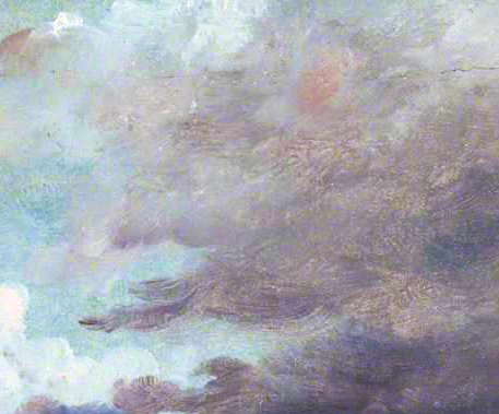 summerlilac:  Study of Clouds with a Low Horizon (details) Lionel Bicknell Constable - circa 1850