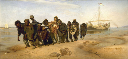 lya Repin, Barge Haulers on the Volga, 1870–73