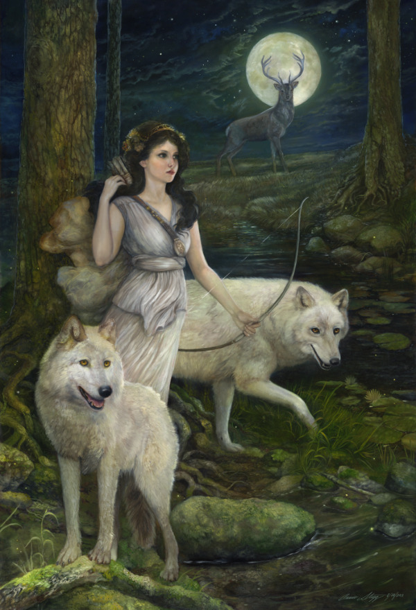 victoriousvocabulary:  VENATRIX [noun]  huntress; a woman who hunts game; a female