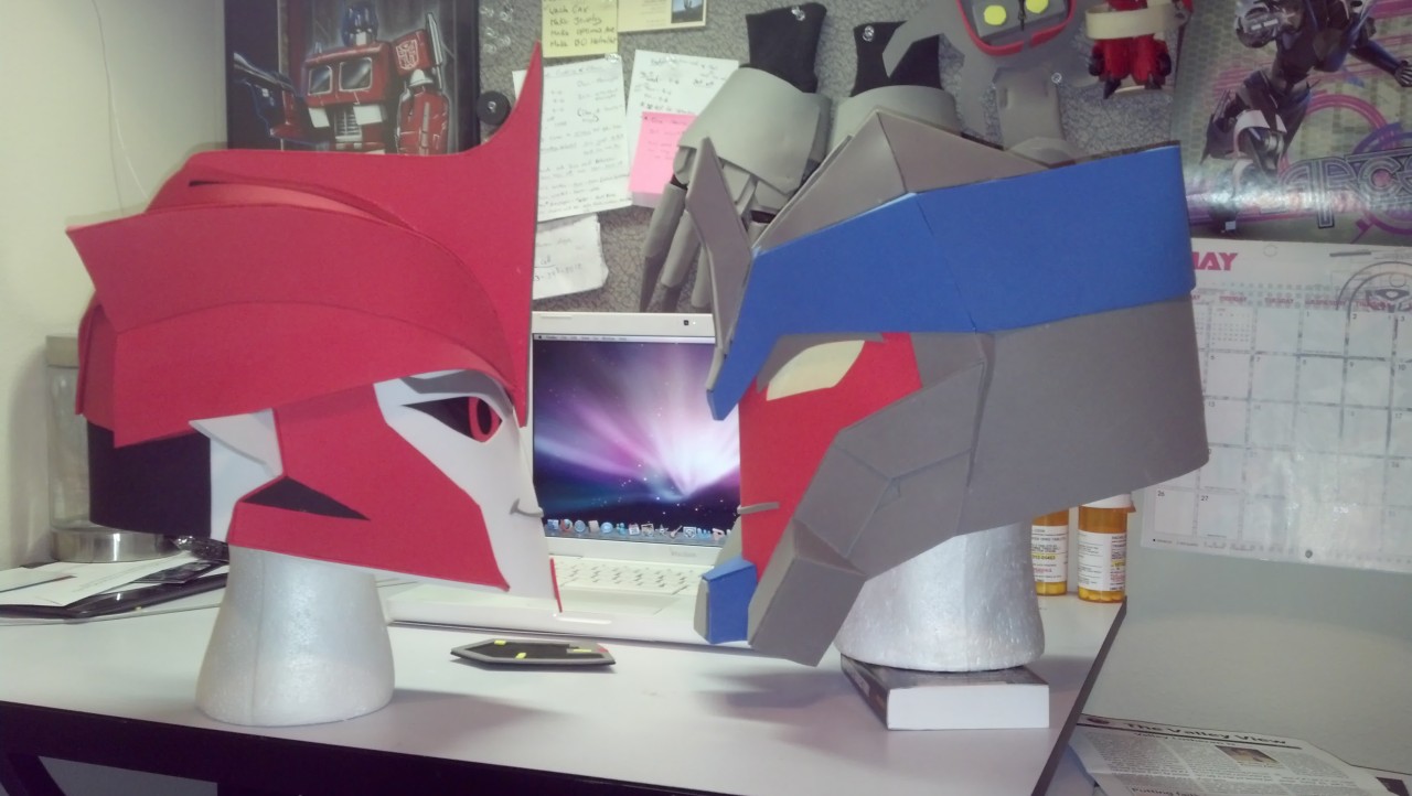 ask-dr-knockout:  Ooc: Knockout and Breakdown Helmhats. Better watch out Autobots!