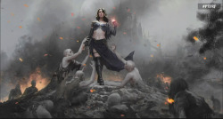 mirageart:Liliana, Defiant Necromancer