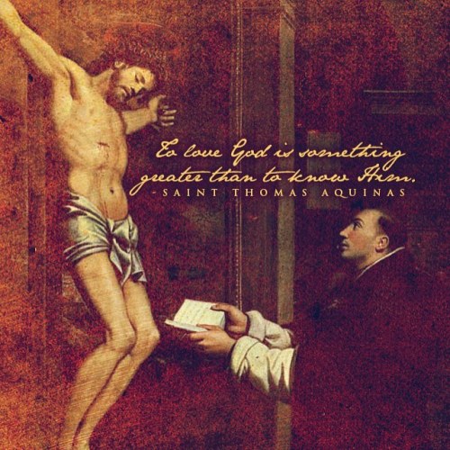 Happy feast of St. Thomas Aquinas! Today may we seek not just to #know about God, but to #love Him i