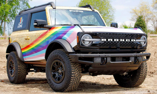 Ford Bronco Pride, 2022. A special one-off Bronco create for Pride month which was showcased last we