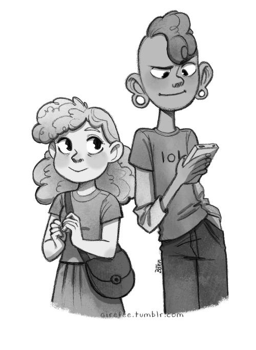 Sadie and Lars &lt;3 I had to draw them, because they are cute &lt;3 Steven Universe Fan Art