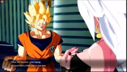 ck-blogs-stuff: ninsegado91:   snafugundam: @funsexydragonball Chi-Chi Get your man before 21 takes him.  He’s better off with 21   Ouch XP  Goku, you not fooling anyone~ ;p