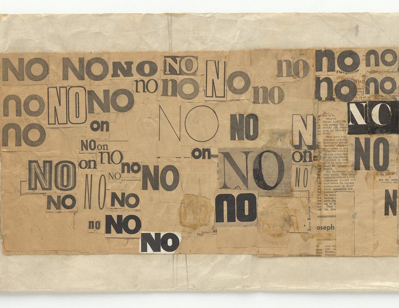 jimlovesart:Louise Bourgeois - from the No series, 1973. 