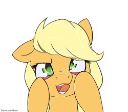 alasou:Silly pony This week will be a series of portraits of the mane 6 doing silly faces.I tried to keep it cute and not extreme. drawn for patreon the 26-04-2016x3 Silly applepone~ &lt;3