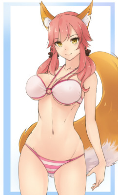 caskitsune:  キャス狐 | bluefield※Permission was granted by the artist to upload their works. Make sure to rate/retweet the original work! 