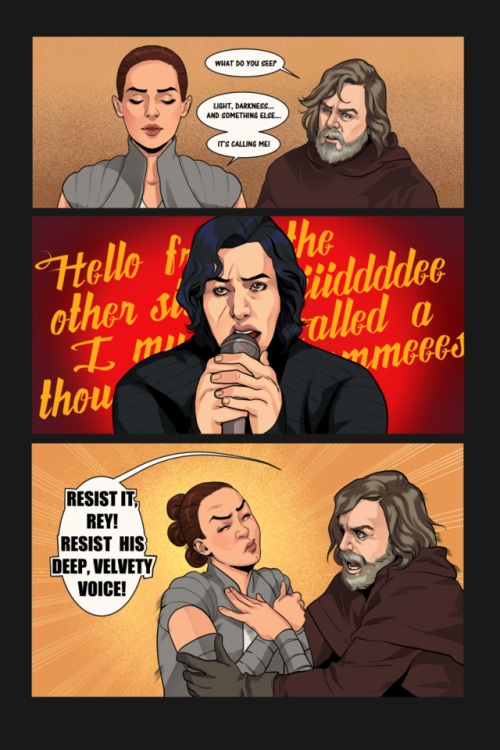 romyjones: Inspired by this post. Rey=Me Luke=Me