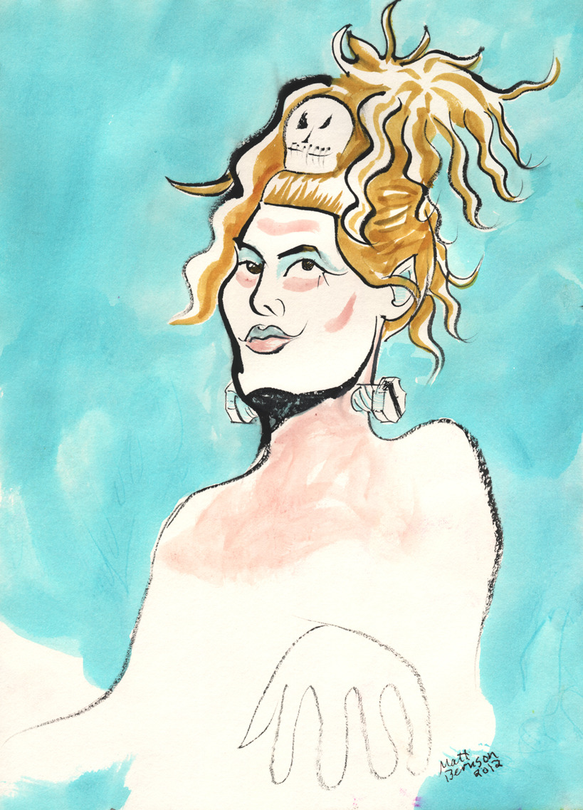 Johnny Blazes and Madge of Honor came to Dr. Sketchy&rsquo;s a while back and