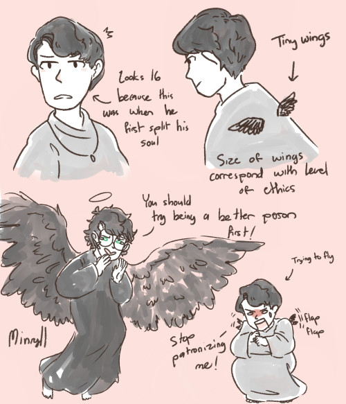 minryll:Based on a dream: an AU where instead of a fiery or eternally dark afterlife, all troubled s