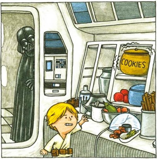 jester-nene:  godzillaftw:    If vader got to raise Luke and Leia. Priceless