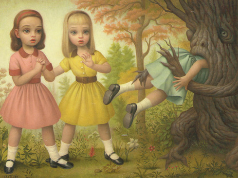 mylittleghoulie:  Girl Eaten by Tree by Mark Ryden 