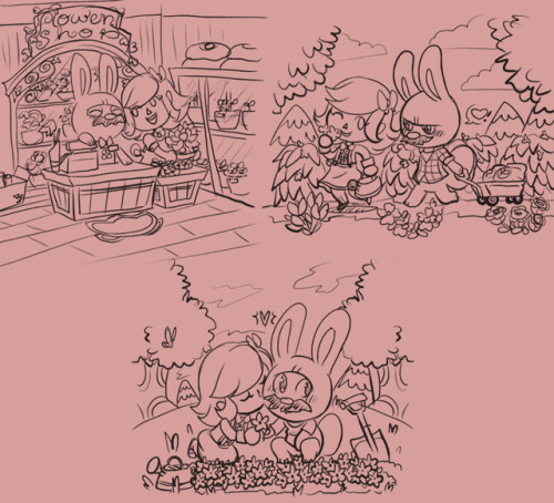 Now that the recipients have received their gifts, I’m honoured to post the gift illustrations