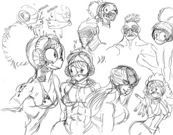 goudadunn-nsfw:Frog Girl sketches with some