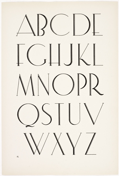 Irene K. Ames, A portfolio of Alphabet Designs for artists, architects, designers &amp; craftsmen, 1