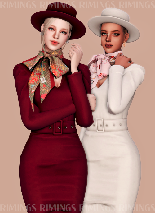 [RIMINGS] GUCCI COLLECTION. JULY GIFTBOX - DRESS 2 / HAT 2- NEW MESH- ALL LODS- NORMAL MAP- 18 / 18 