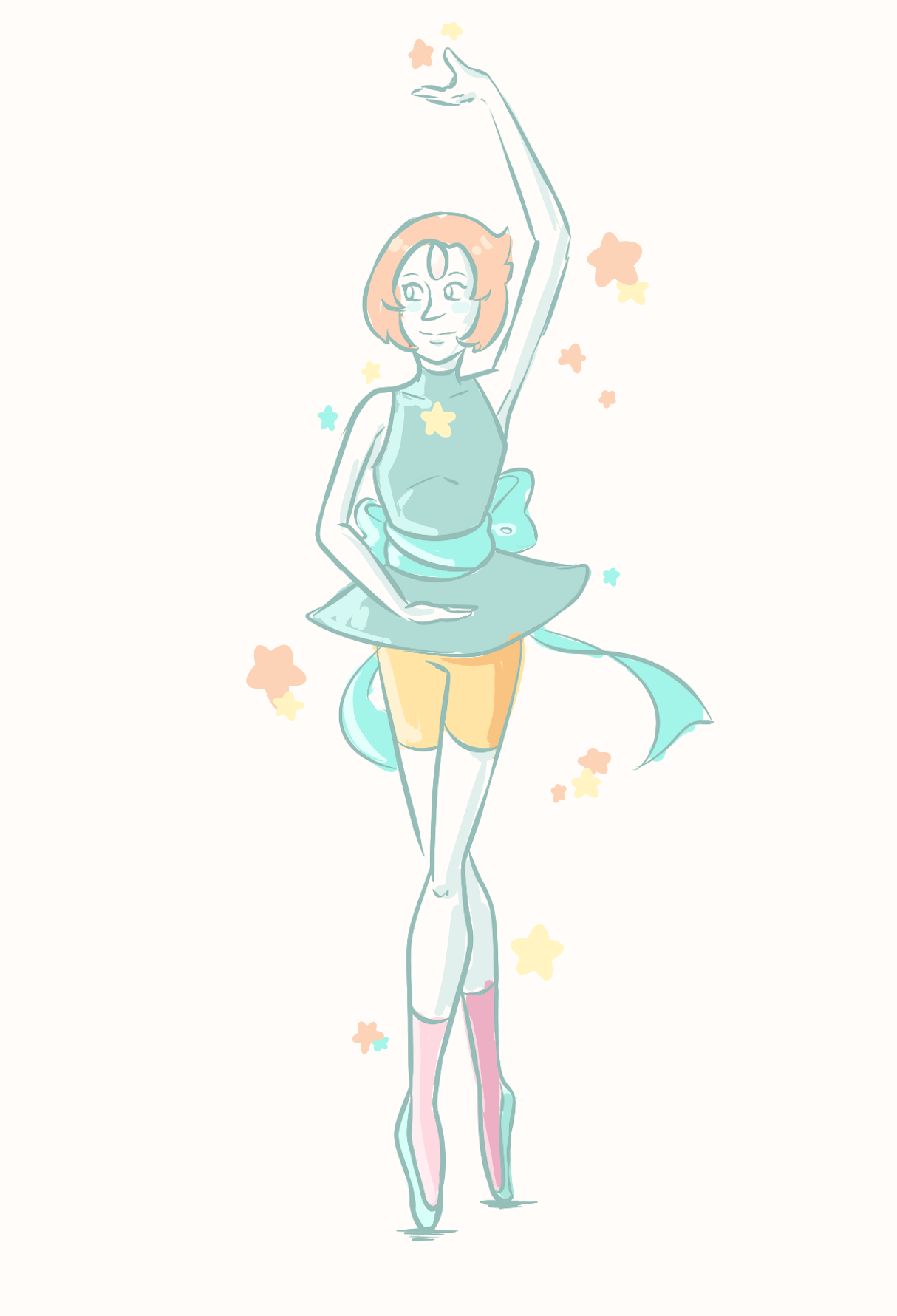 kiba24:  Little sketches of @funkgamut Pearls bc Pearl is my favorite gem ;o; &lt;3