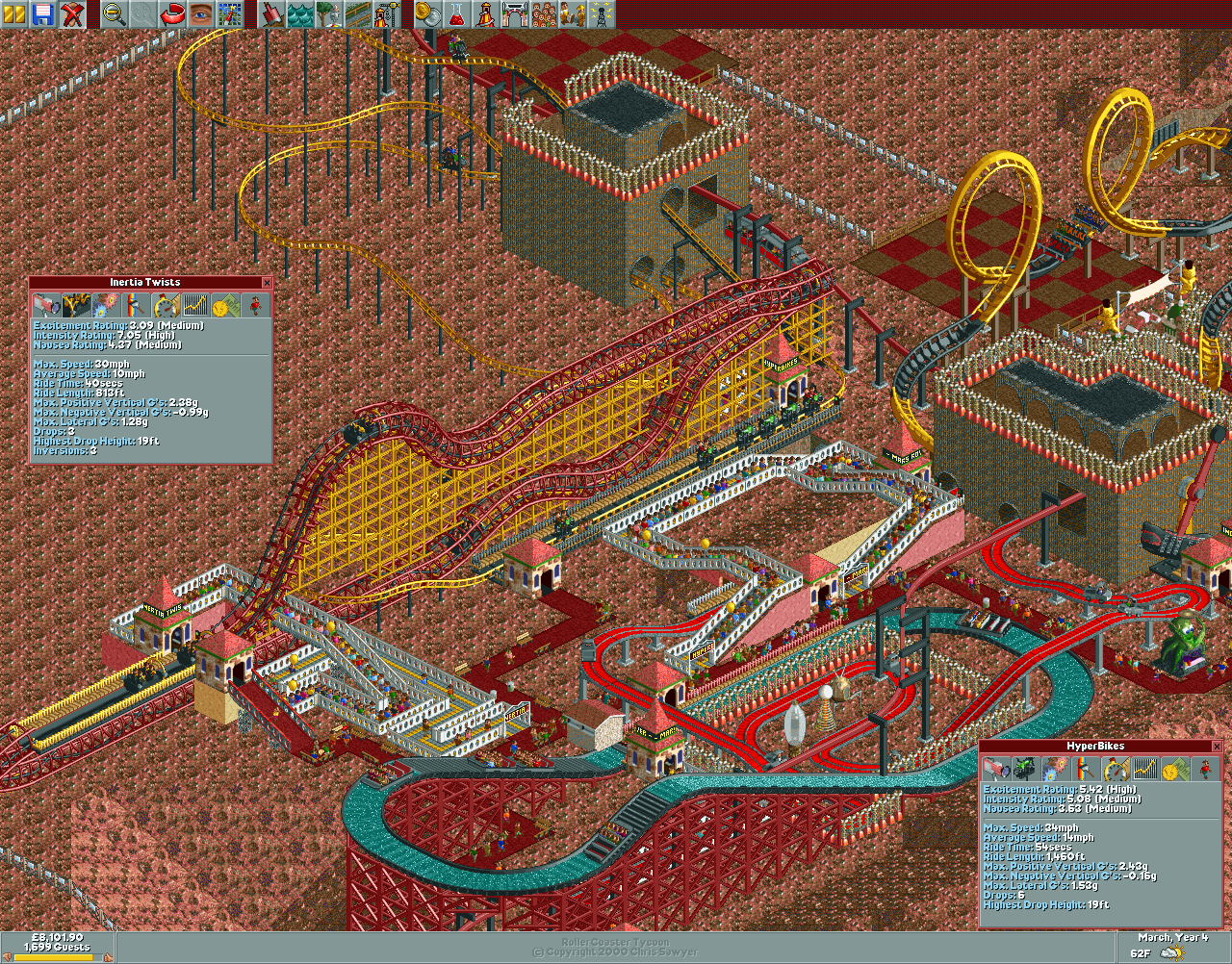 RCTW – Blog #21 – The first RollerCoaster Tycoon World Beta