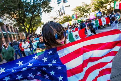 yahoonewsphotos: ‘Day Without Immigrants’ protests across the U.S. Immigrants  across the United States stayed home from school and work on Thursday  to show how critical they are to the nation’s economy and way of life. “A  Day Without Immigrants”