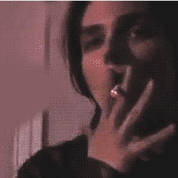 murder-ghost-blog:  gerard way smoking.