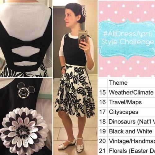 Today’s theme for #alldressapril is black & white, so I wore the #TrashyDiva #ZebraBows dress I 